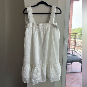 Lulu’s white ruffle dress